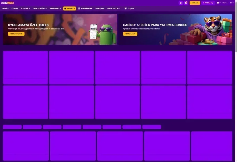 BetJam ekran görüntüsü